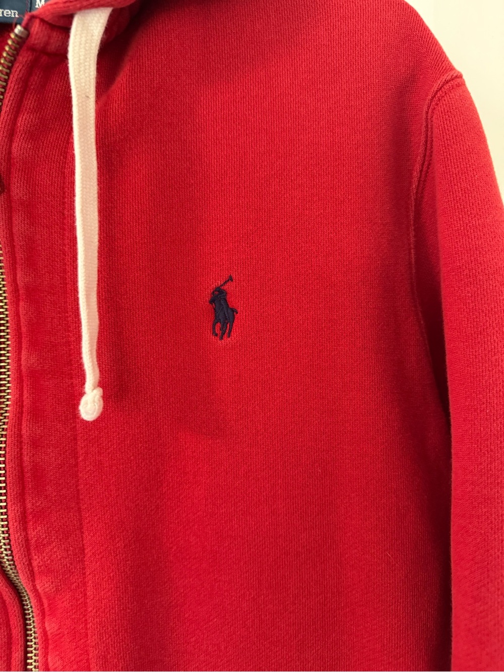Polo by Ralph Lauren Red Full-Zip Hoodie Sweatshirt Men’s Med - Picture 2 of 6